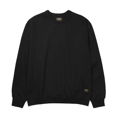 Carhartt WIP Plain Crewneck Pullover Sweatshirt Men’s Black CHXSWA212033H-BKX