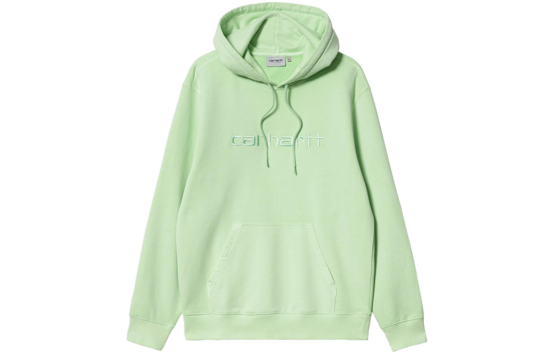 Carhartt WIP Plain Embroidered Logo Hoodie Green Mens I030145-0NM-XX