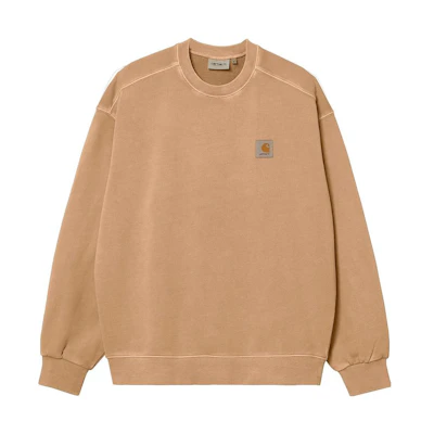 Carhartt WIP Plain Logo Crewneck Sweatshirt Men Beige I02995707-EGD-03