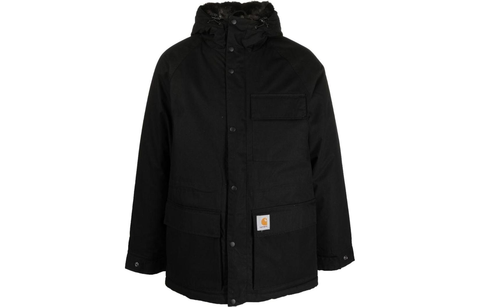 Carhartt WIP Plain Logo Patch Zip-Up Hoodie Jacket I030828-00E-XX