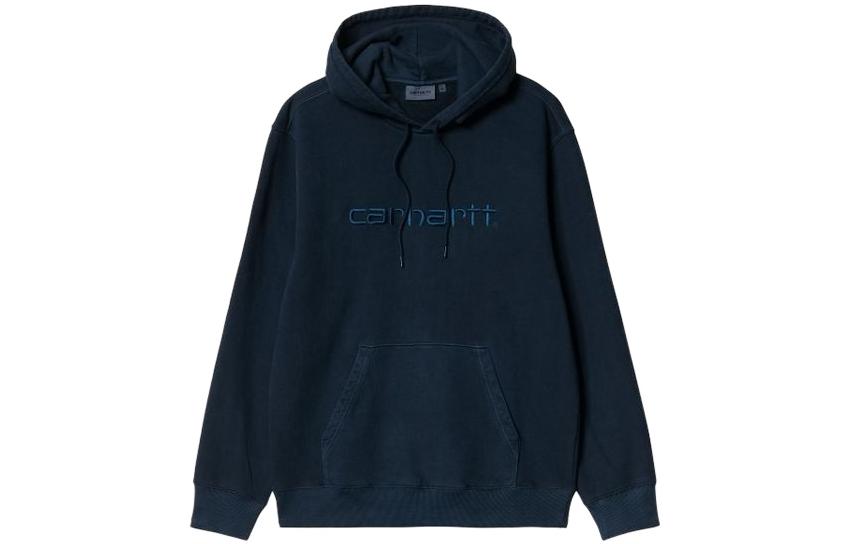 Carhartt WIP Plain Logo Pullover Hoodie Men’s Dark Blue I030145-0NY-XX