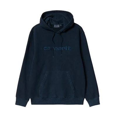 Carhartt WIP Plain Logo Pullover Hoodie Men’s Dark Blue I030145-0NY-XX