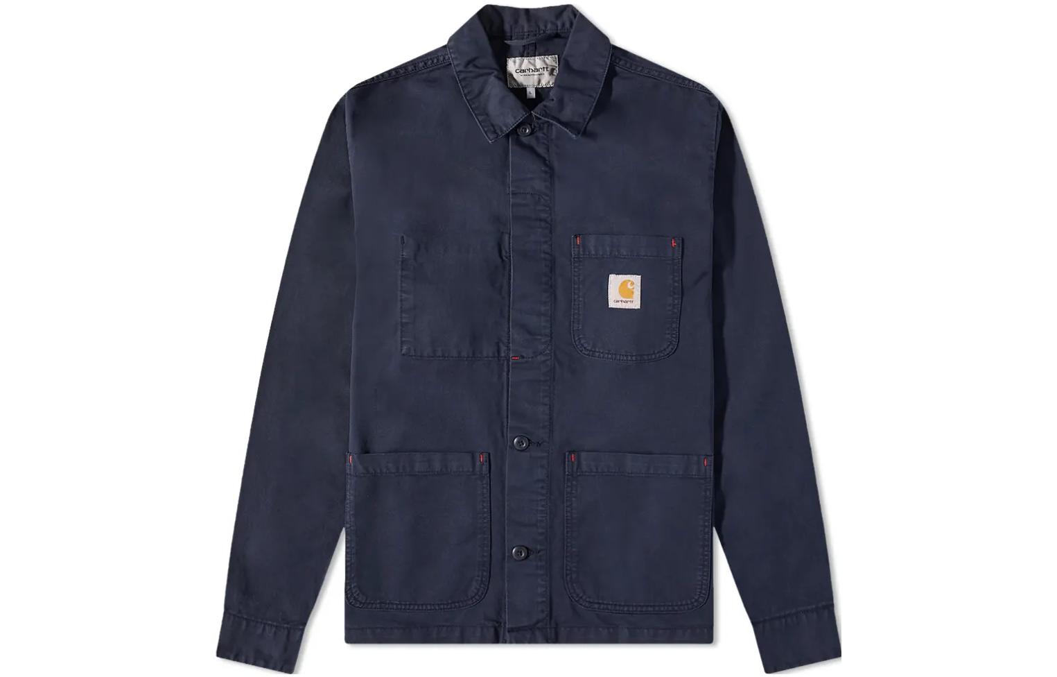 Carhartt WIP Plain Pocket Logo Long-Sleeve Jacket Blue () I02911-900-01