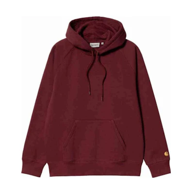 Carhartt WIP Plain Red Hoodie Unisex Long Sleeve I026384-11G-XX
