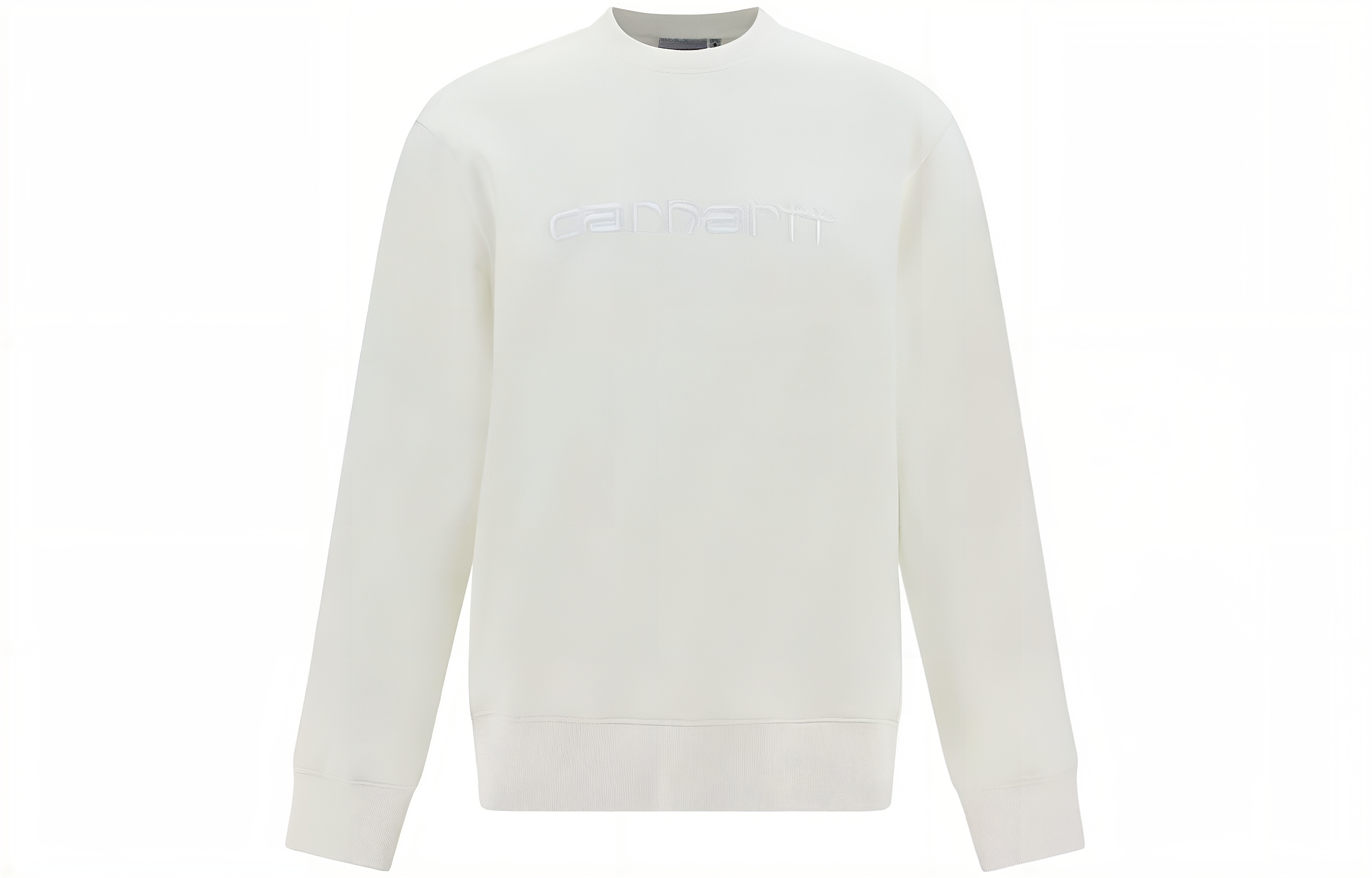 Carhartt WIP Plain White Crewneck Pullover Sweatshirt Long Sleeve I031788WAX