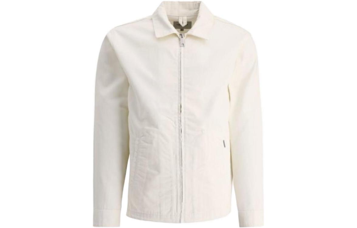 Carhartt WIP Plain Zip-Up Jacket White () I030612-D6-02
