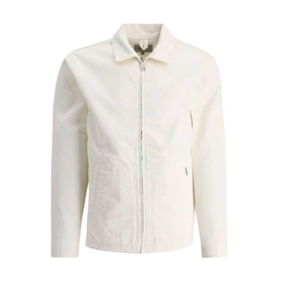 Carhartt WIP Plain Zip-Up Jacket White () I030612-D6-02