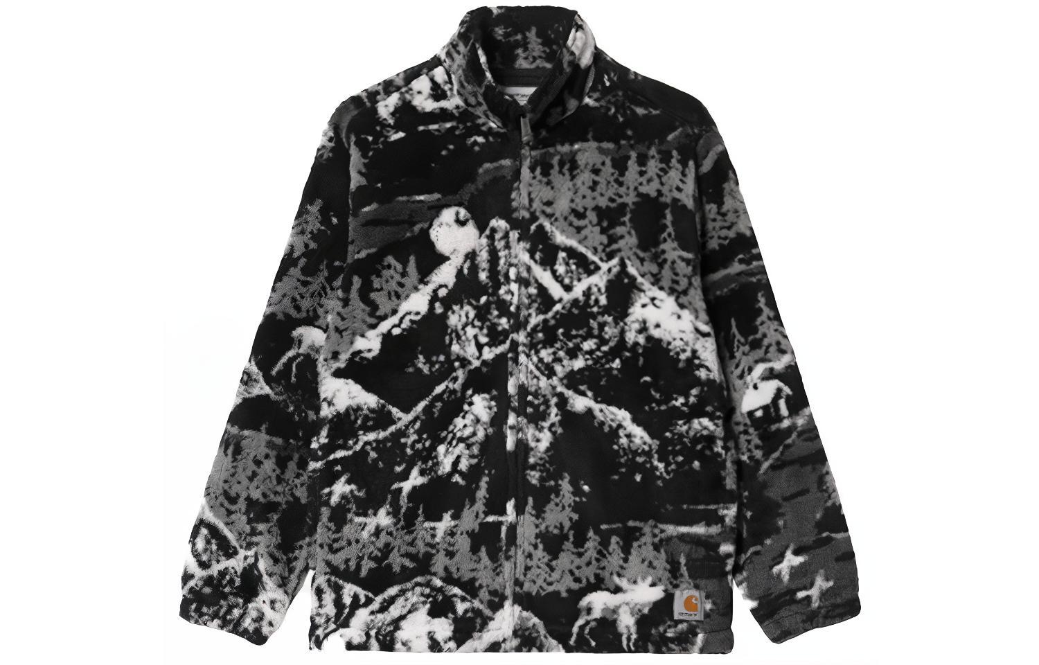 Order Carhartt WIP Plains Liner 黑色抓绒外套 拉链长袖夹克外套 I029457-0HG-XX