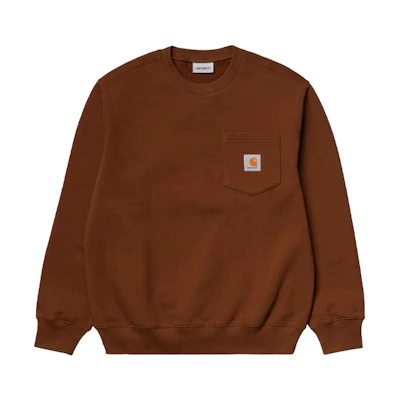 Carhartt WIP Pocket Crewneck Sweatshirt Brown () I027681-0E9-00