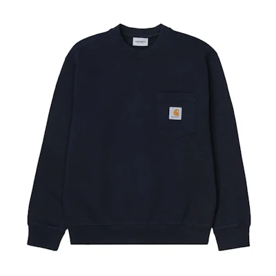 Carhartt WIP Pocket Crewneck Sweatshirt Deep Blue I027681-1C-00