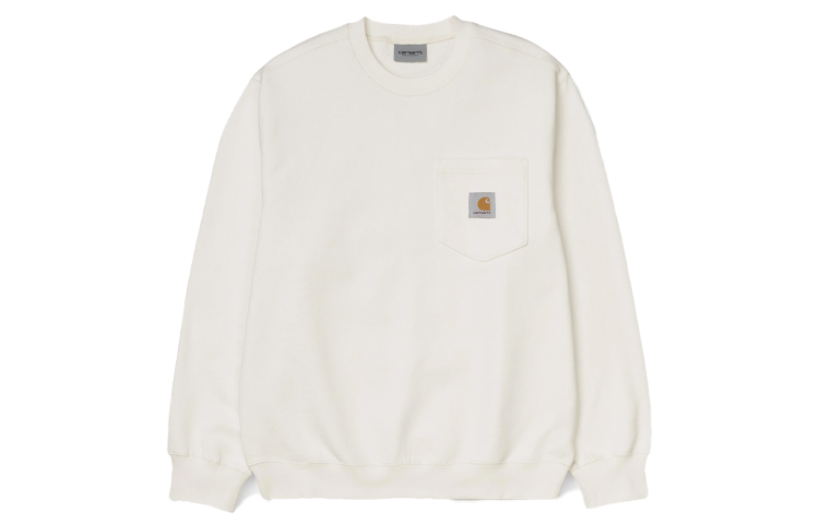 Carhartt WIP Pocket Crewneck Sweatshirt Men’s Off-White I027681-D6-00
