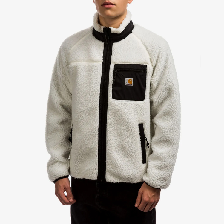 Shop Carhartt WIP Prentis Liner Fleece Jacket Unisex Wax White I025120-D6-00