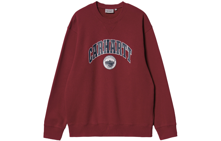 Carhartt WIP Printed Crewneck Sweatshirt Burgundy - I029510-0EU-XX