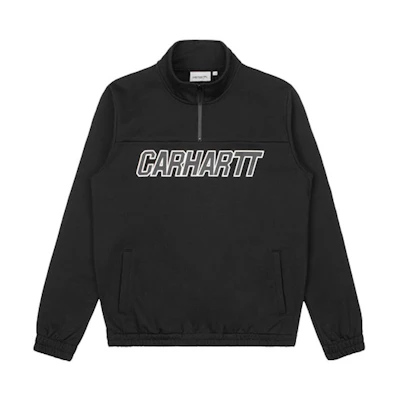 Carhartt WIP Printed Fleece Mock Neck Sweatshirt Black CHXJKA192021D-BKX