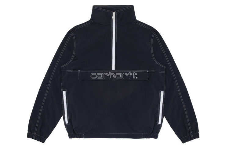 Carhartt WIP Printed Zip Pullover Jacket Deep Blue Regular Fit CHXJKI027631E-NYX
