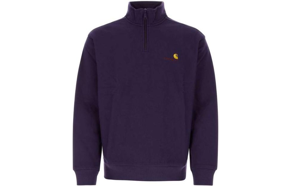 Carhartt WIP Purple Half-Zip High-Neck Pullover Sweatshirt I027014-1N8-XX