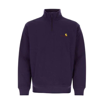 Carhartt WIP Purple Half-Zip High-Neck Pullover Sweatshirt I027014-1N8-XX