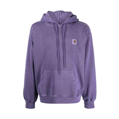 Carhartt WIP Purple Hoodie with Solid Logo Patch I029963RAZZNIC