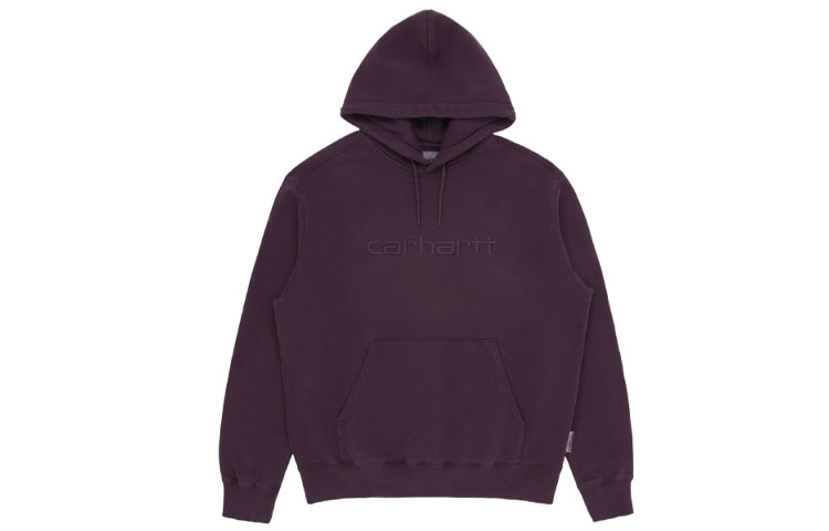 Carhartt WIP Purple Washed Hoodie with Embroidered Logo CHXSWA202008F-PPX