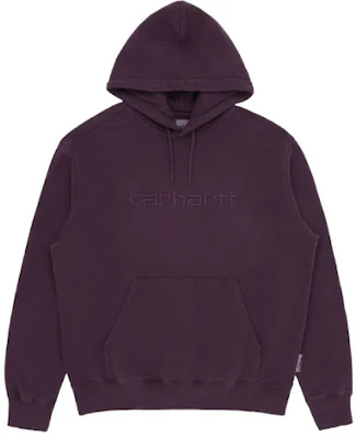 Carhartt WIP Hoodie Ungu Terpakai dengan Logo Sulaman CHXSWA202008F-PPX Order Carhartt WIP Hoodie Ungu Terpakai dengan Logo Sulaman CHXSWA202008F-PPX