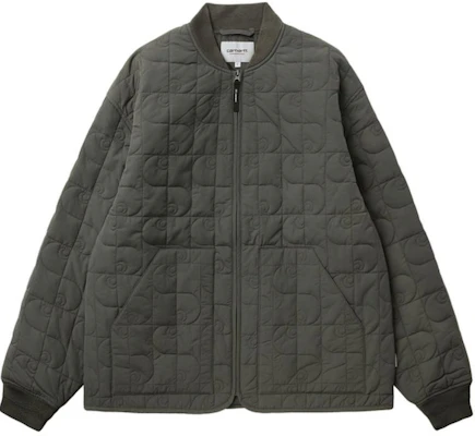 Carhartt WIP 男士绗缝标志立领夹克 灰色 CHXJKA242004N-CCL Buy Carhartt WIP 男士绗缝标志立领夹克 灰色 CHXJKA242004N-CCL