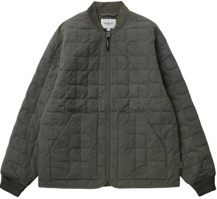 Carhartt WIP 男士绗缝标志立领夹克 灰色 CHXJKA242004N-CCL Order Carhartt WIP 男士绗缝标志立领夹克 灰色 CHXJKA242004N-CCL