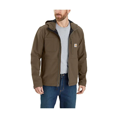 Carhartt WIP Rain Defender Midweight Softshell Hooded Jacket Casual Fleece Coat 103829