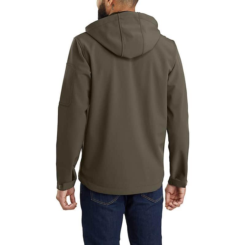 Shop Carhartt WIP 防潑水中厚軟殼連帽外套 休閒抓絨夾克 103829