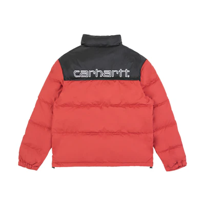 Carhartt WIP Red Colorblock Down Jacket CHXDNA192002D-RDX