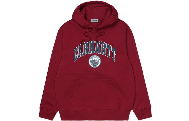 Carhartt WIP Red Cotton Long Sleeve Pullover Hoodie I029511-0EU-XX