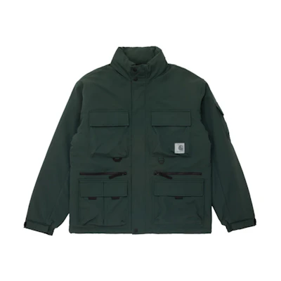 Carhartt WIP Reflective Logo Multi-Pocket Thick Jacket Green CHXJKI028380F-GRD