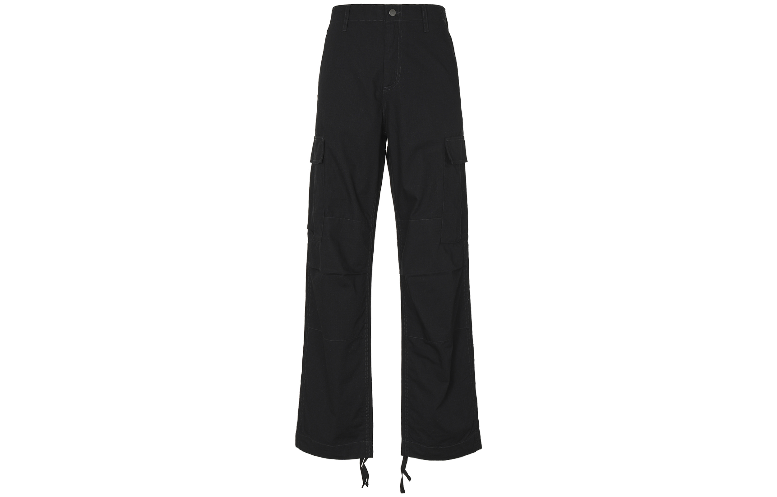 Carhartt WIP Regular Cargo Pants Black - Relaxed Fit, Multi-Pocket, Military Style. CHXPTI015875F-BKX