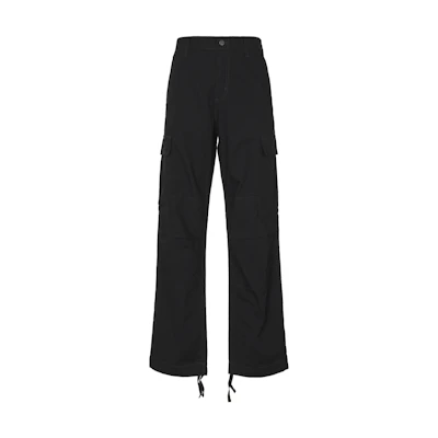 Carhartt WIP Regular Cargo Pants Black - Relaxed Fit, Multi-Pocket, Military Style. CHXPTI015875F-BKX