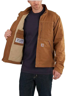 Carhartt WIP Relaxed Fit Warm Rating Jacket Canvas Patterned Long Sleeve Coat 102179 Lookbook Carhartt WIP Relaxed Fit Warm Rating Jacket Canvas Patterned Long Sleeve Coat 102179