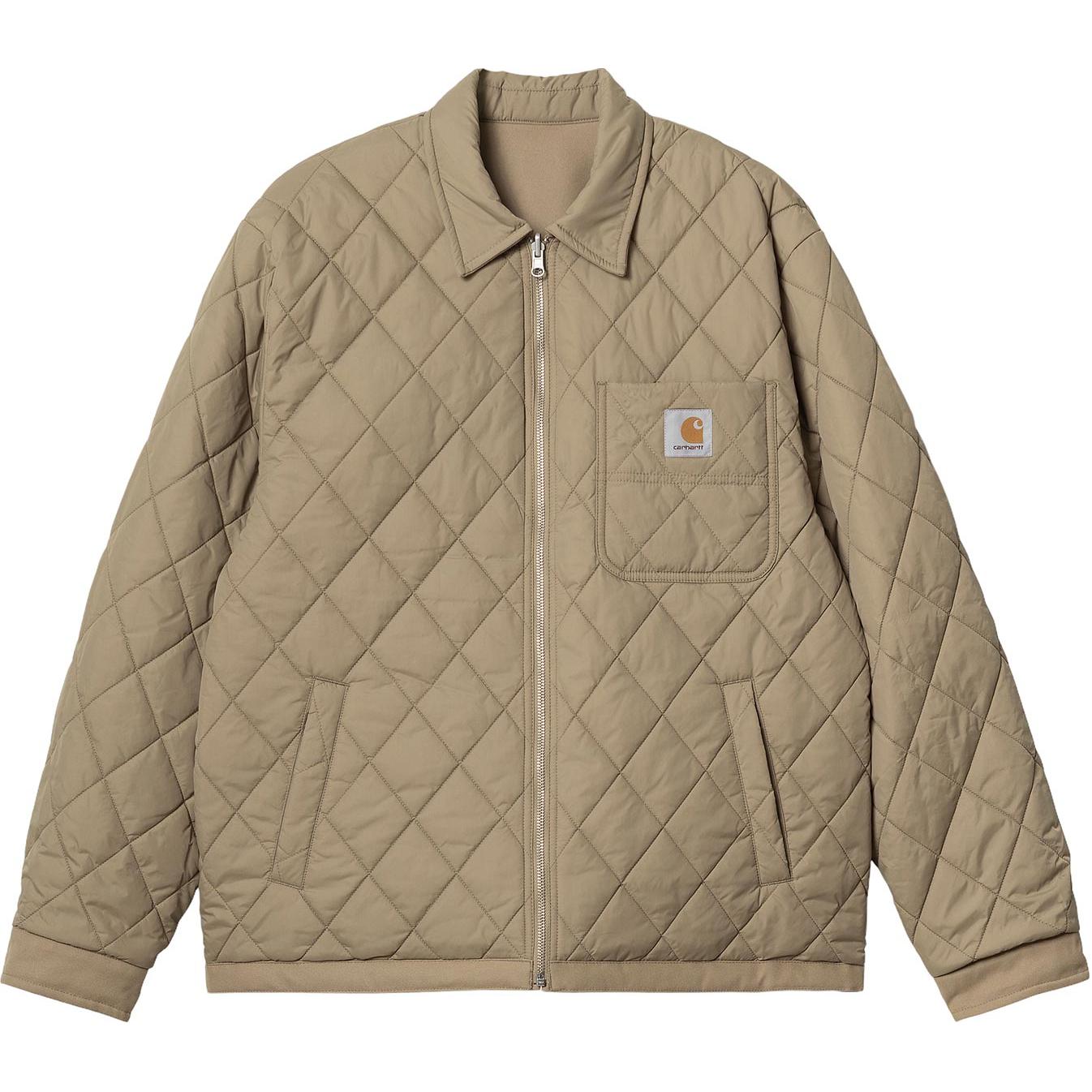 Shop 칼하트 WIP 리버서블 슬림핏 집업 워크 자켓 라이트 브라운 I030829-0DK-XX