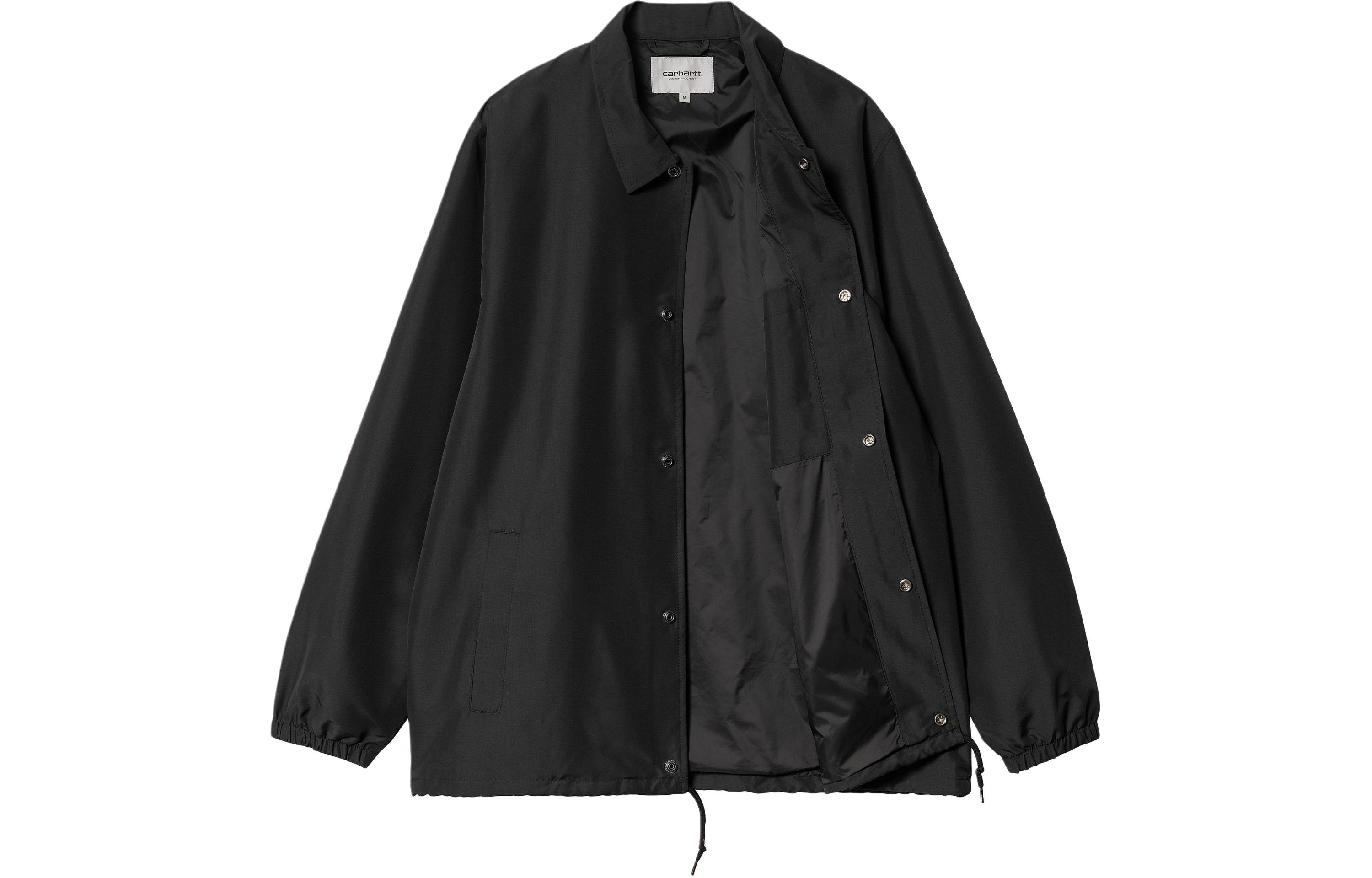 Carhartt WIP Rocky Coach Jacket Black Graphic Print with Adjustable Cuffs I032974-25K-XX 圖 4