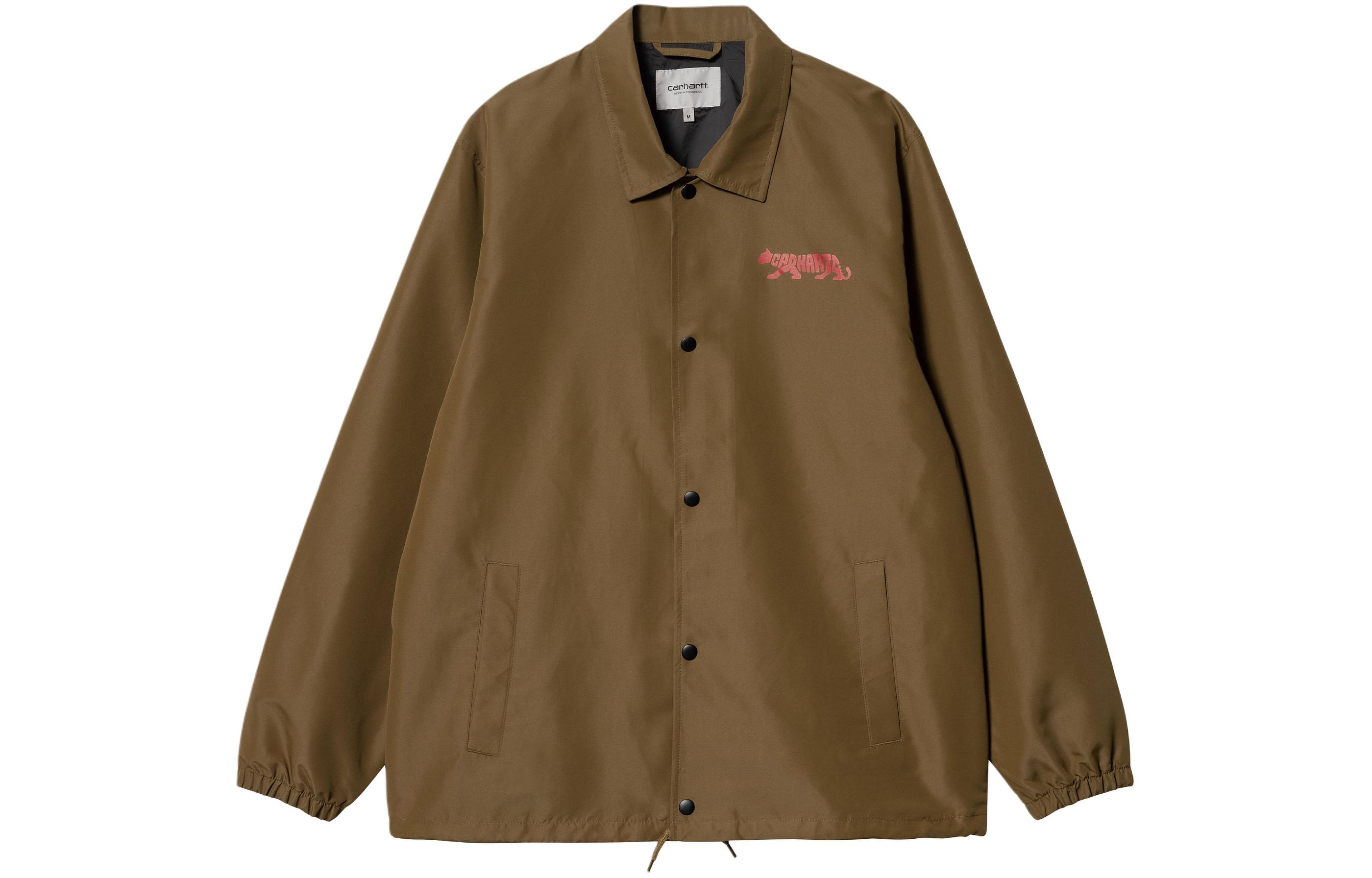 Carhartt WIP Rocky Coach Jacket Brown Unisex Adjustable Cuffs Loose Fit Printed Design I032974-27U-XX 圖 3