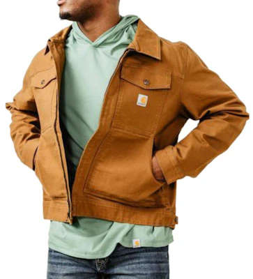 Carhartt WIP Rugged Flex Duck Jacket Relaxed Fit Zip-Up Unisex Thermal Coat 105748 Details for Carhartt WIP Rugged Flex Duck Jacket Relaxed Fit Zip-Up Unisex Thermal Coat 105748