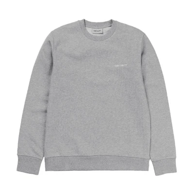 Carhartt WIP Script Embroidery Crewneck Sweatshirt Grey I024678-V6-91