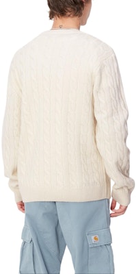 Carhartt WIP Signature Crewneck Sweater Logo Huruf Lengan Panjang Lelaki Krim. I033885-2JH-XX Shop Carhartt WIP Signature Crewneck Sweater Logo Huruf Lengan Panjang Lelaki Krim. I033885-2JH-XX