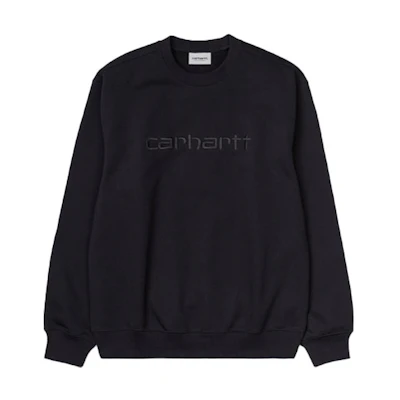 Carhartt WIP Simple Logo Embroidered Crewneck Sweatshirt Black () I027092-89-91