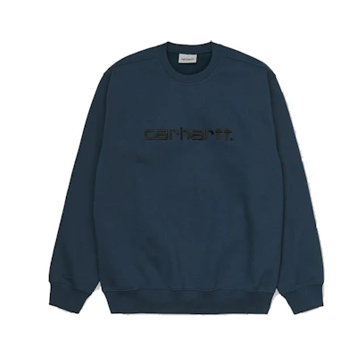 Carhartt WIP Simple Logo Embroidered Crewneck Sweatshirt Light Blue () CHXSWI027092D-BLX