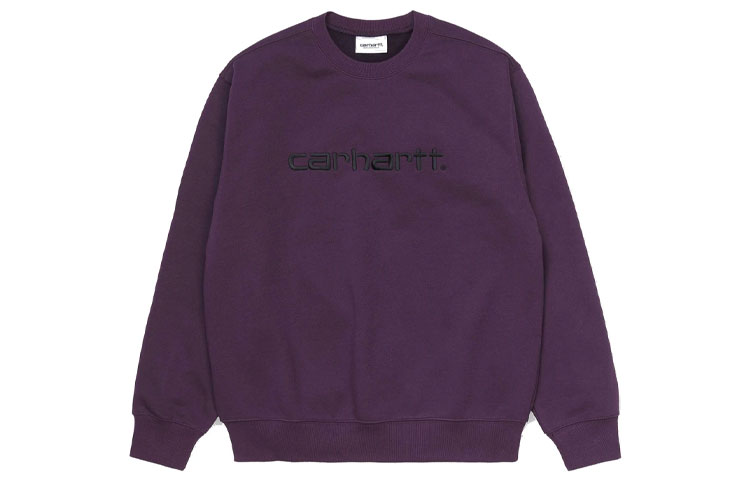 Carhartt WIP Simple Logo Embroidered Crewneck Sweatshirt Purple () I027092-0E8-90