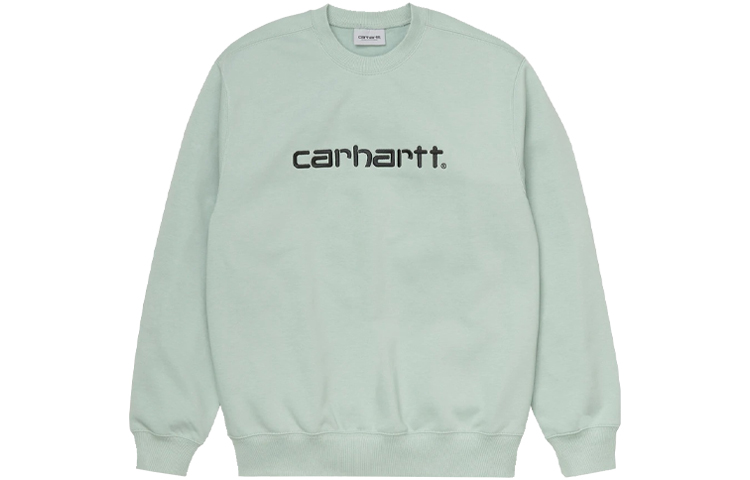 Carhartt WIP Simple Logo Embroidered Crewneck Sweatshirt Matte Green I027092-0F3-90