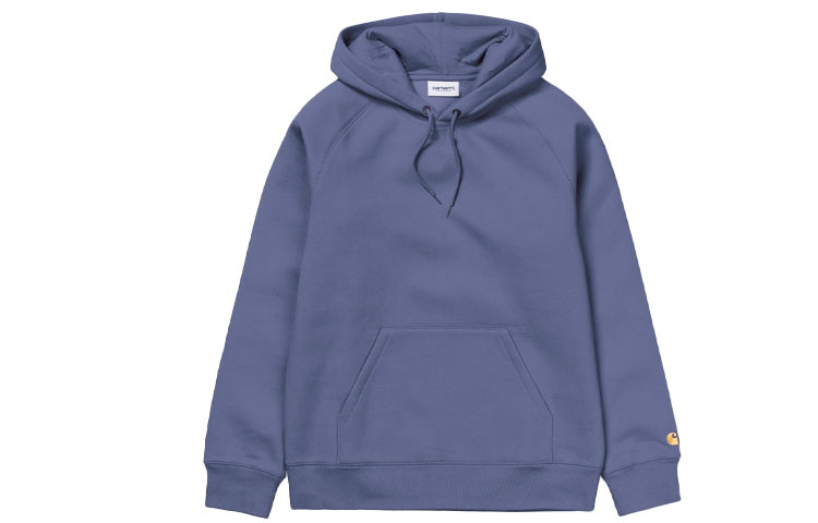 Carhartt WIP Simple Logo Embroidered Hoodie Blue Purple - I026384-0F1-90