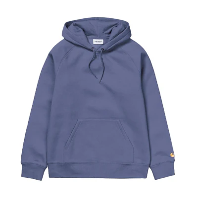 Carhartt WIP Simple Logo Embroidered Hoodie Blue Purple - I026384-0F1-90