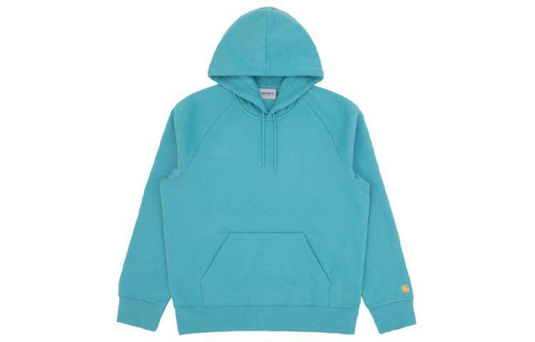 Carhartt WIP Simple Logo Embroidered Hoodie Light Blue () CHXSWI026384F-BLM