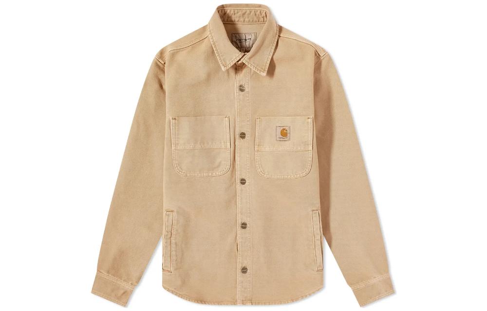 Carhartt WIP Single-Breasted Shirt Jacket Brown - I028662-07EWF