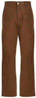Carhartt WIP Single Knee Pants SS23 Brown High-Waist Straight-Leg Workwear. I031497-HZ0-232 Carhartt WIP Single Knee Pants SS23 Brown High-Waist Straight-Leg Workwear. I031497-HZ0-232