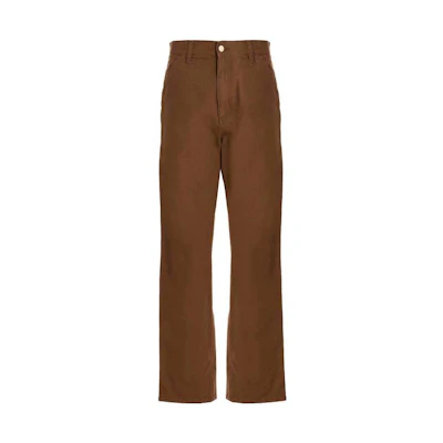 Carhartt WIP Single Knee Pants SS23 Brown High-Waist Straight-Leg Workwear. I031497-HZ0-232
